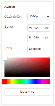 Çevrimiçi Beyaz Ekran Aracımızın Özellikleri
