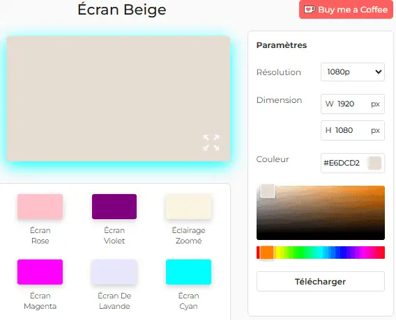 Comment utiliser l'outil Écran beige