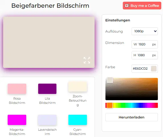 So verwenden Sie das Beige Screen Tool