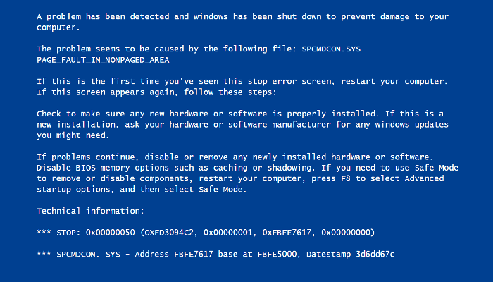 So verwenden Sie das Fake Blue Screen of Death XP Tool