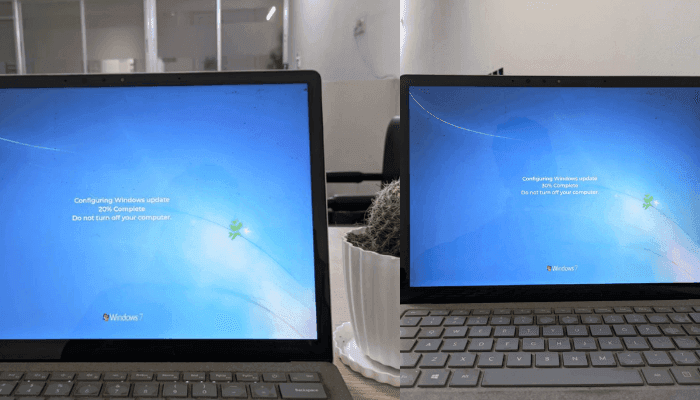 خدعة تحديث Windows 7 الوهمي في Office