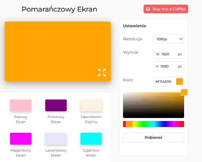 Jak korzystać z pomarańczowego ekranu