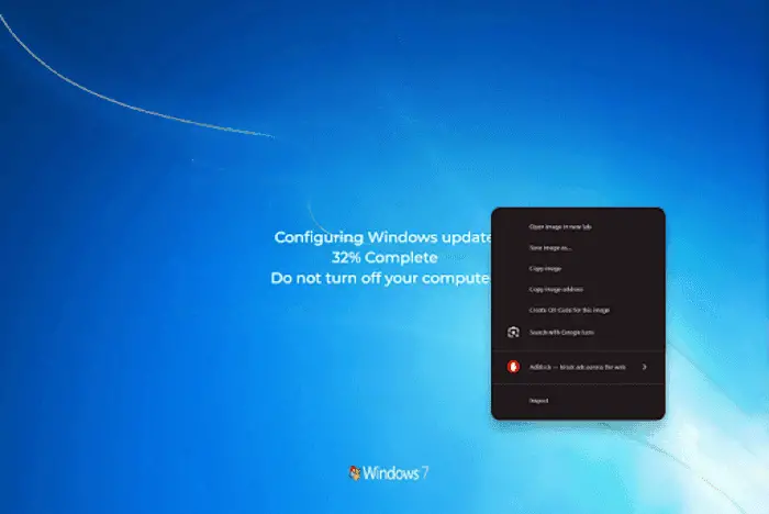 Menyemak Menu Penyemak Imbas untuk Mengesan Kemas Kini Palsu Windows 7