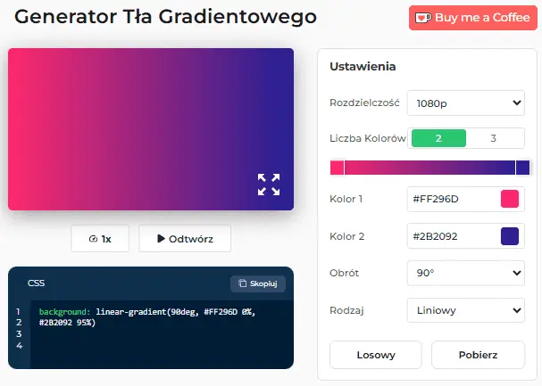 Przewodniki po korzystaniu z naszego generatora gradientowego tła