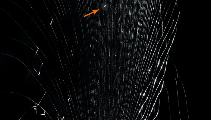 Try Scrolling or Clicking Through the Cracked Area